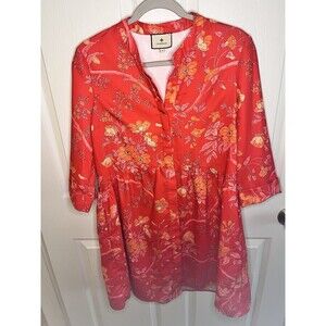 Tuckernuck Red Floral Midi Dress